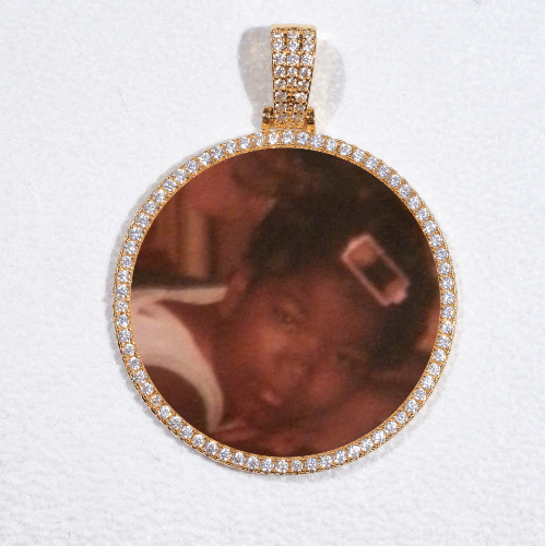 MEDIUM 3D CIRCLE CUSTOM PICTURE PENDANT