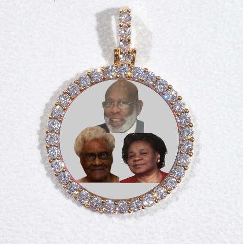 3D CIRCLE CUSTOM PICTURE PENDANT SMALL SIZE
