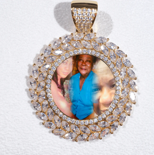 Large 3D Wheat Ear Custom Picture Pendant