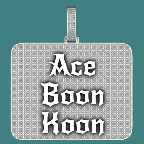 CUSTOM LETTER NECKLACE 3D BIG SQUARE