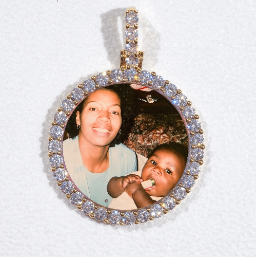 3D CIRCLE CUSTOM PICTURE PENDANT SMALL SIZE