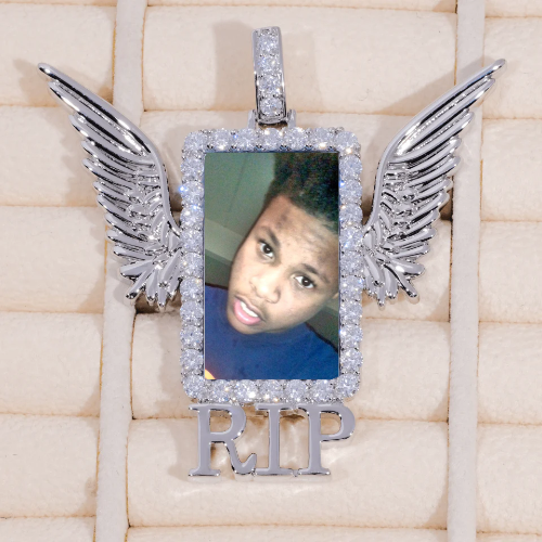RIP WING 3D CUSTOM PICTURE PENDANT