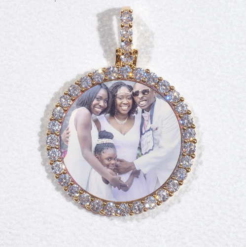 3D CIRCLE CUSTOM PICTURE PENDANT SMALL SIZE