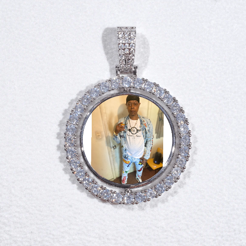3D Spinning 2-Faced Custom Picture Pendant