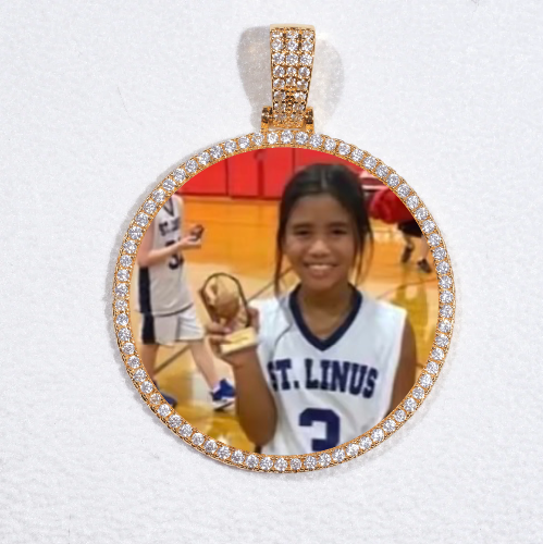 MEDIUM 3D CIRCLE CUSTOM PICTURE PENDANT