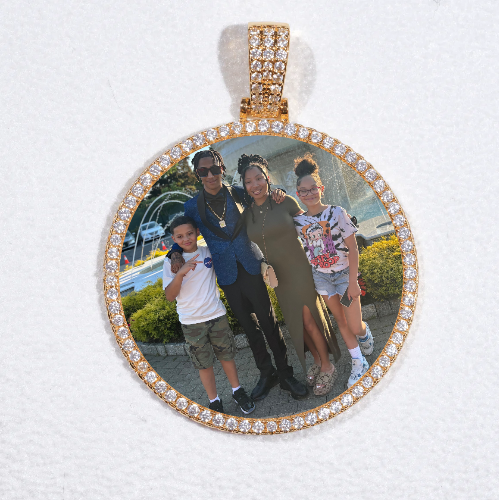 MEDIUM 3D CIRCLE CUSTOM PICTURE PENDANT