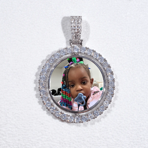 3D Spinning 2-Faced Custom Picture Pendant