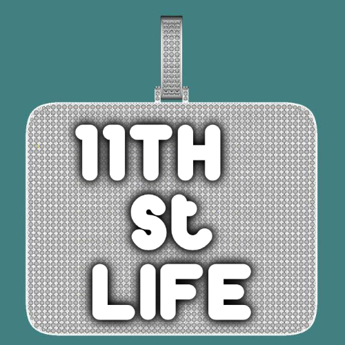 CUSTOM LETTER NECKLACE 3D BIG SQUARE