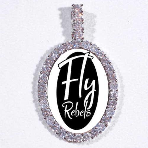 Large 3D Oval Custom Picture Pendant