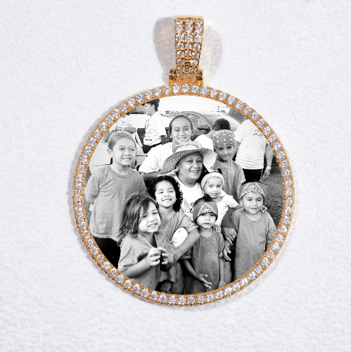 MEDIUM 3D CIRCLE CUSTOM PICTURE PENDANT