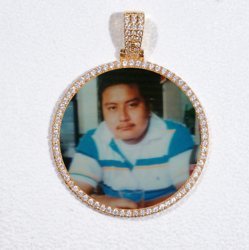 MEDIUM 3D CIRCLE CUSTOM PICTURE PENDANT
