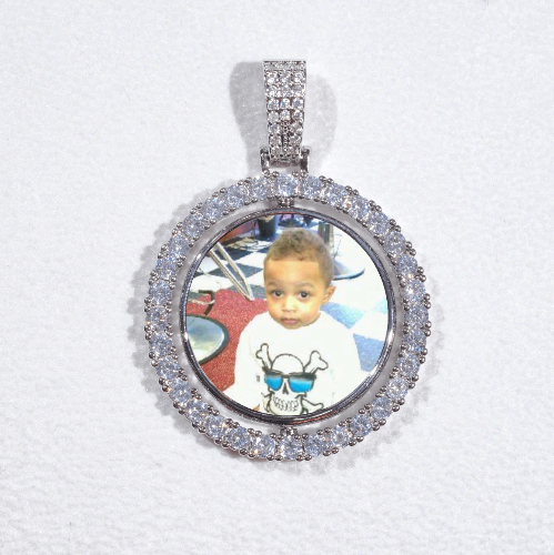 3D Spinning 2-Faced Custom Picture Pendant