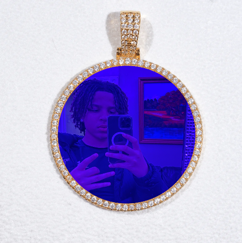 MEDIUM 3D CIRCLE CUSTOM PICTURE PENDANT