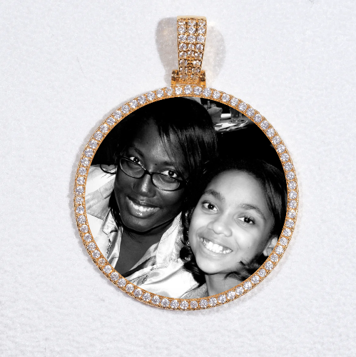 MEDIUM 3D CIRCLE CUSTOM PICTURE PENDANT