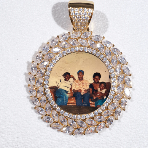Large 3D Wheat Ear Custom Picture Pendant