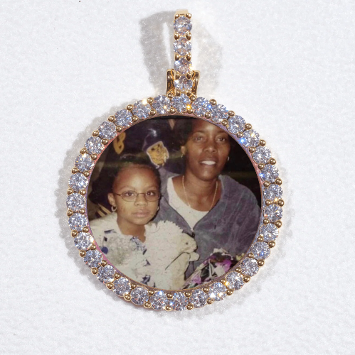 3D CIRCLE CUSTOM PICTURE PENDANT SMALL SIZE