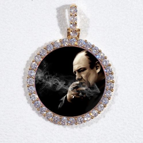 3D CIRCLE CUSTOM PICTURE PENDANT SMALL SIZE