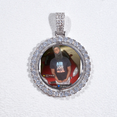 3D Spinning 2-Faced Custom Picture Pendant