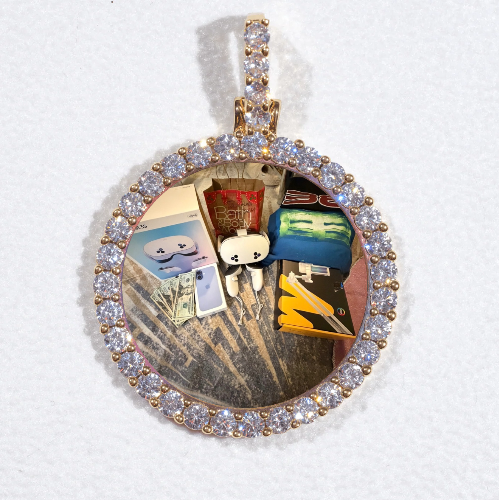 3D CIRCLE CUSTOM PICTURE PENDANT SMALL SIZE
