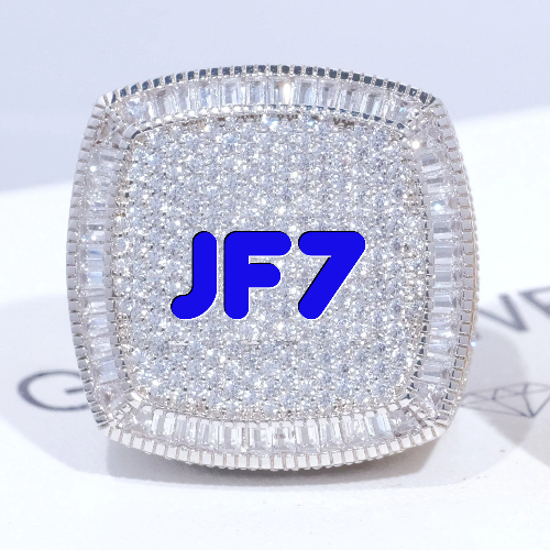 CUSTOM LETTER 3D ICED RING