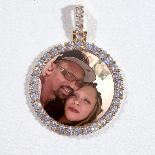 3D CIRCLE CUSTOM PICTURE PENDANT SMALL SIZE