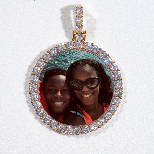 3D CIRCLE CUSTOM PICTURE PENDANT SMALL SIZE