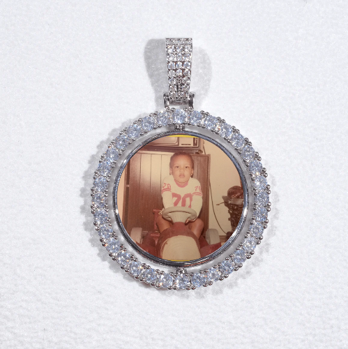 3D Spinning 2-Faced Custom Picture Pendant