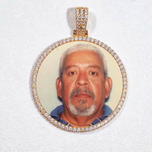 MEDIUM 3D CIRCLE CUSTOM PICTURE PENDANT