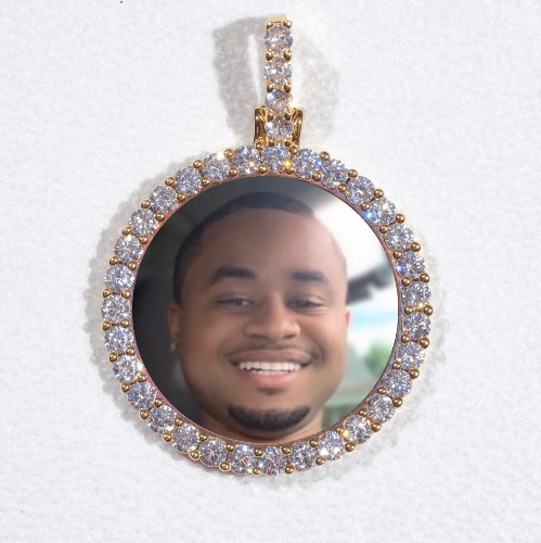 3D CIRCLE CUSTOM PICTURE PENDANT SMALL SIZE