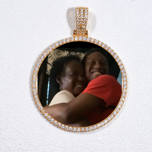MEDIUM 3D CIRCLE CUSTOM PICTURE PENDANT