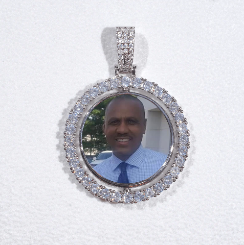 3D Spinning 2-Faced Custom Picture Pendant