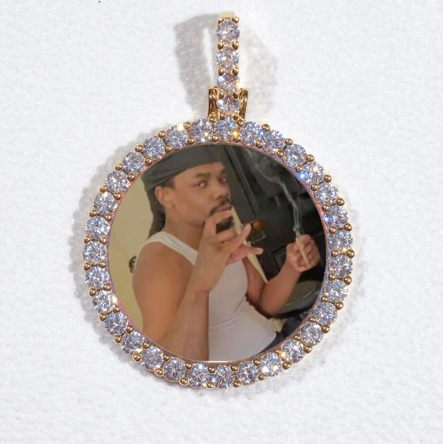 3D CIRCLE CUSTOM PICTURE PENDANT SMALL SIZE