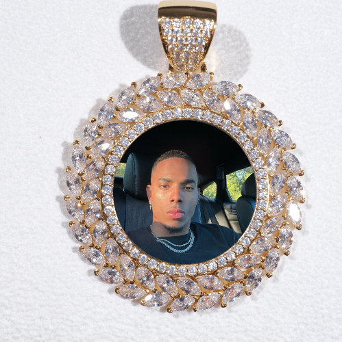 Large 3D Wheat Ear Custom Picture Pendant