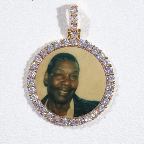 3D CIRCLE CUSTOM PICTURE PENDANT SMALL SIZE