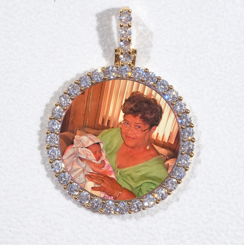 3D CIRCLE CUSTOM PICTURE PENDANT SMALL SIZE