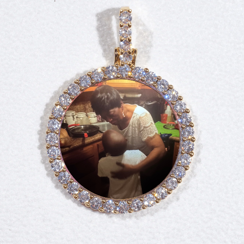 3D CIRCLE CUSTOM PICTURE PENDANT SMALL SIZE