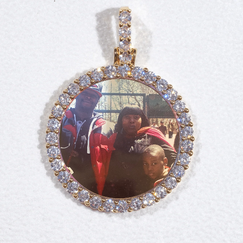 3D CIRCLE CUSTOM PICTURE PENDANT SMALL SIZE