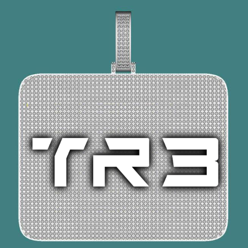 CUSTOM LETTER NECKLACE 3D BIG SQUARE