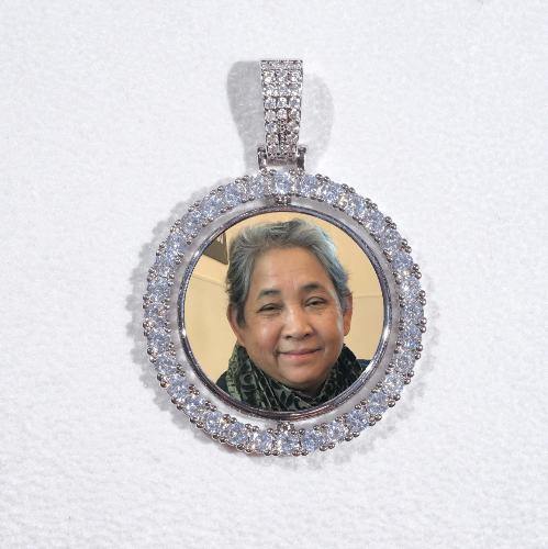 3D Spinning 2-Faced Custom Picture Pendant
