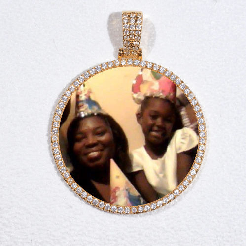 MEDIUM 3D CIRCLE CUSTOM PICTURE PENDANT