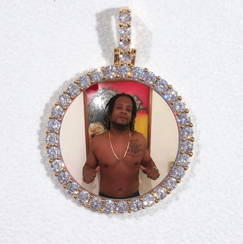 3D CIRCLE CUSTOM PICTURE PENDANT SMALL SIZE