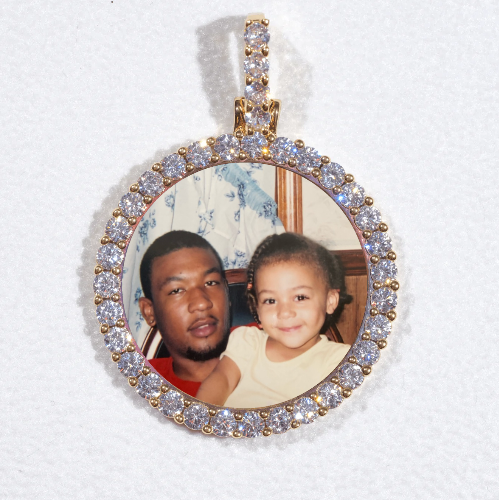 3D CIRCLE CUSTOM PICTURE PENDANT SMALL SIZE