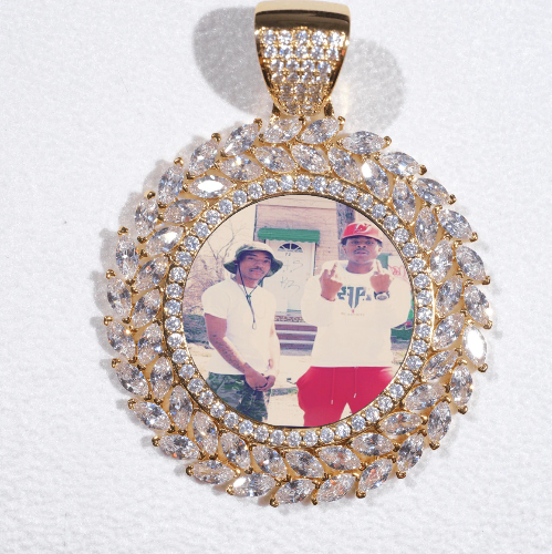 Large 3D Wheat Ear Custom Picture Pendant
