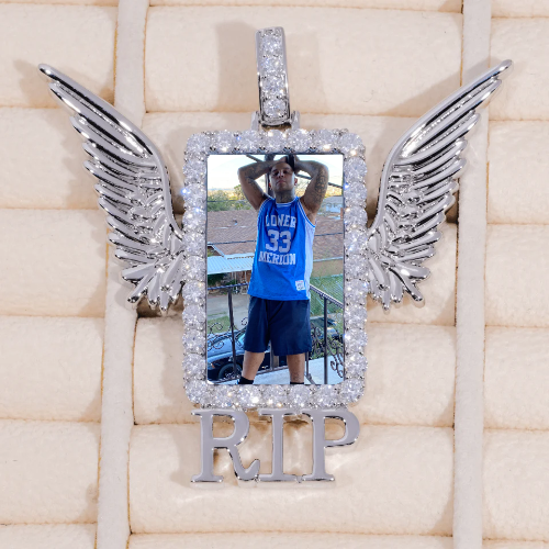RIP WING 3D CUSTOM PICTURE PENDANT
