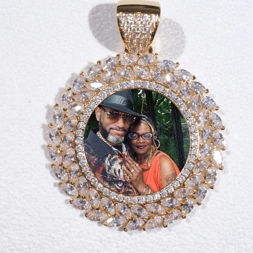Large 3D Wheat Ear Custom Picture Pendant