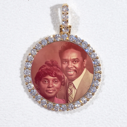 3D CIRCLE CUSTOM PICTURE PENDANT SMALL SIZE