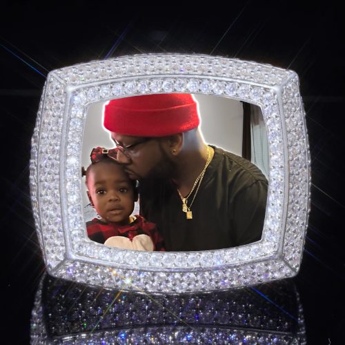 3D CUSTOM PICTURE ICED RING