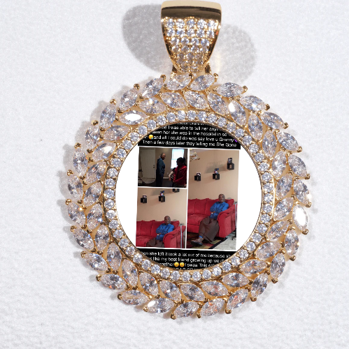 Large 3D Wheat Ear Custom Picture Pendant