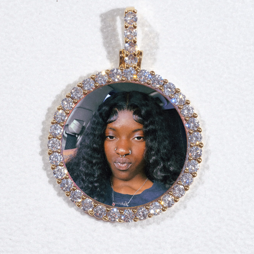 3D CIRCLE CUSTOM PICTURE PENDANT SMALL SIZE