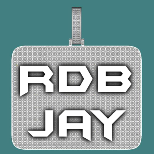CUSTOM LETTER NECKLACE 3D BIG SQUARE